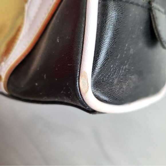 Vintage 90s Playboy Black White Gold Mini Tote Bag 9 x 7 - Picture 2 of 16